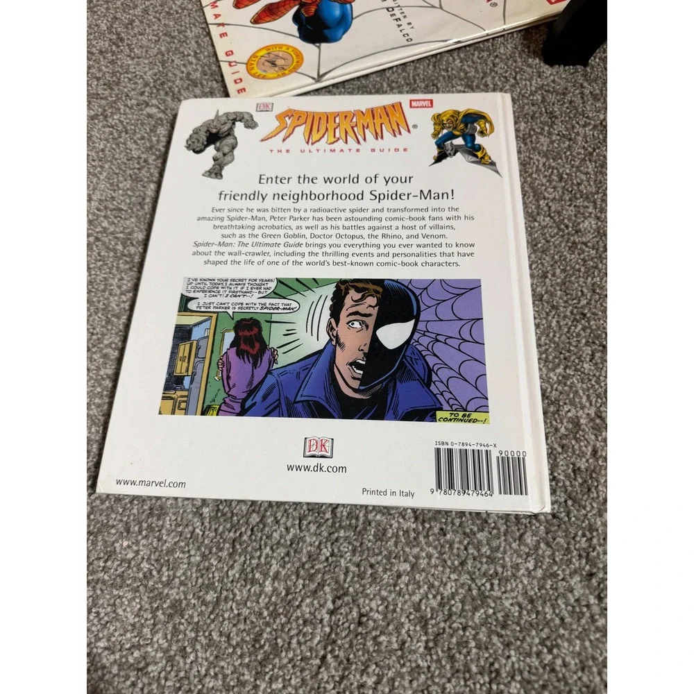 Spider-Man The Ultimate Guide Tom DeFalco DK Marvel Hardcover Stan Lee Foreword